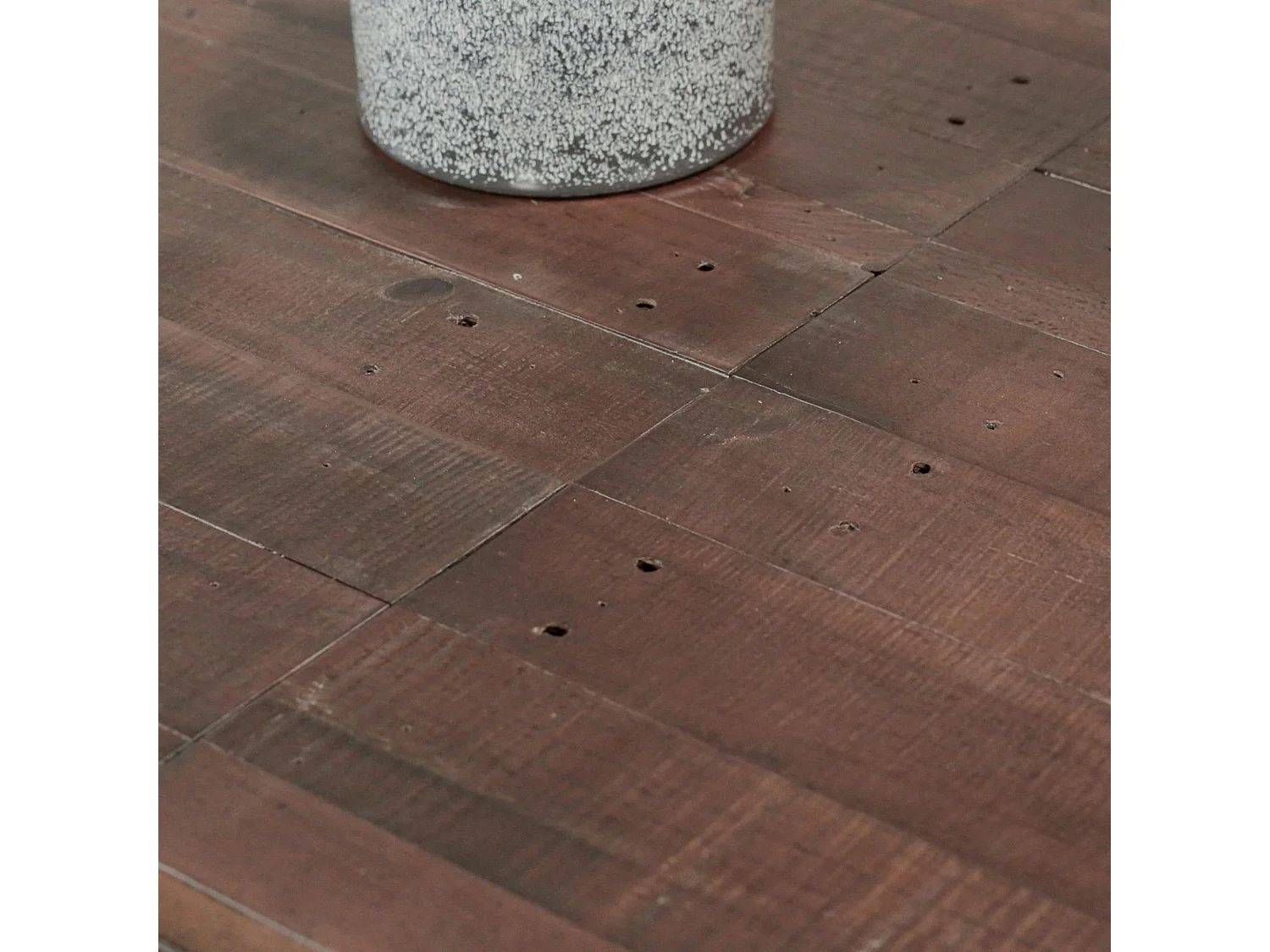 Table de repas extensible bois brun recyclé 180-240 cm SAMOA