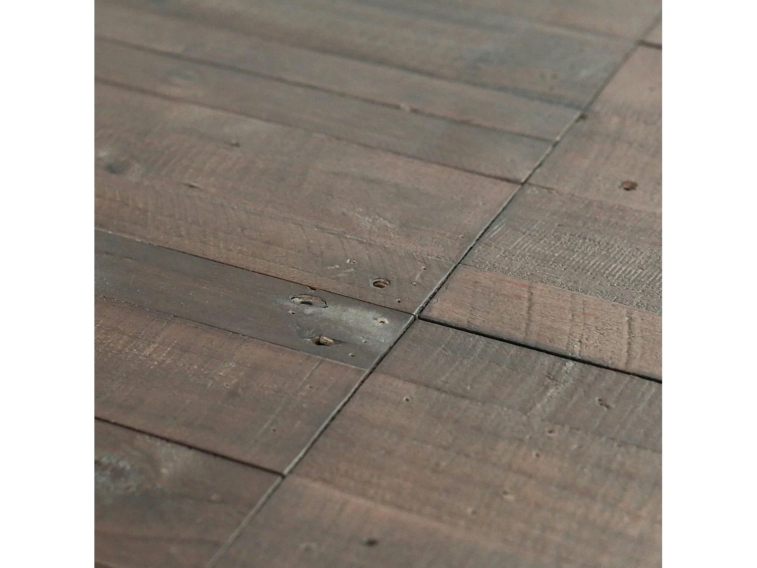 Table ronde extensible en bois recyclé D 120-160 cm SAMOA