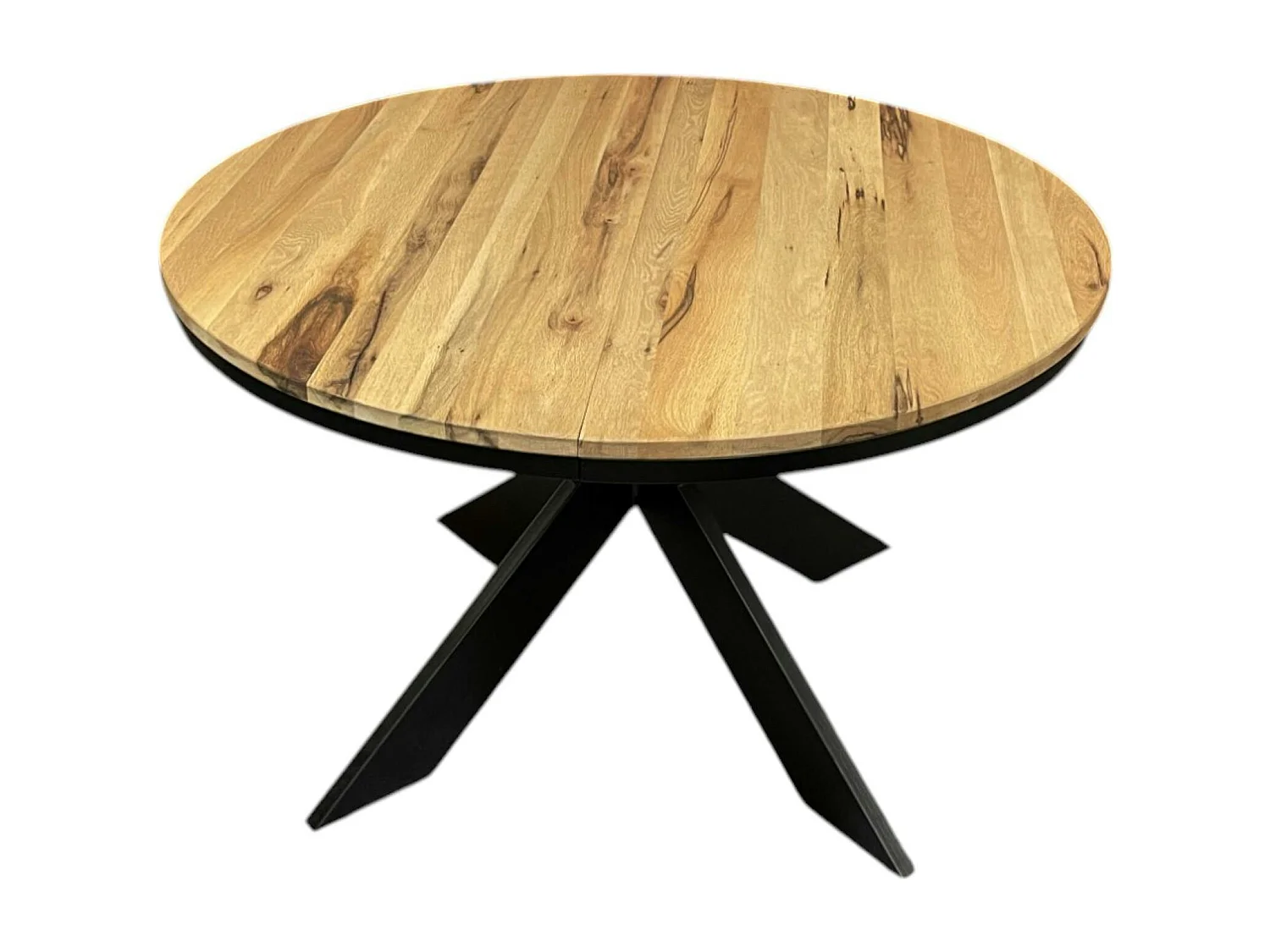 Table ronde extensible en chêne huilé 120 cm PALERME