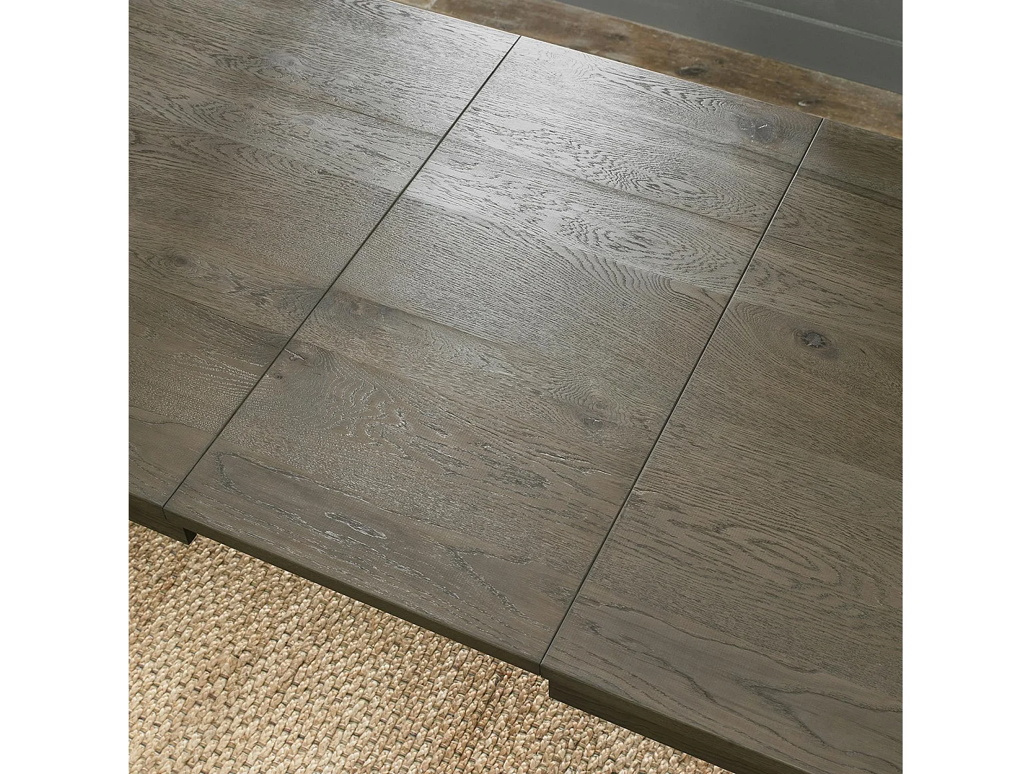 Table à manger extensible en bois de chêne fumé 180-235 cm ALLEN