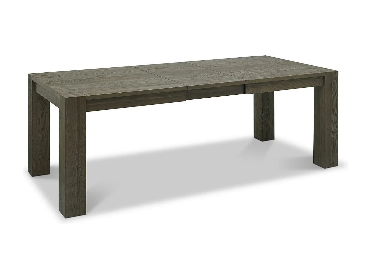 Table à manger extensible en bois de chêne fumé 180-235 cm ALLEN