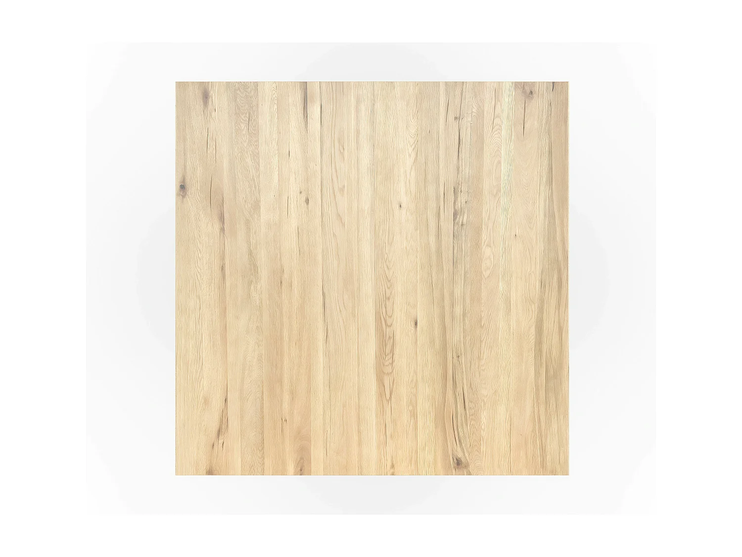 Table carrée extensible en chêne blanc 130 cm PALERME