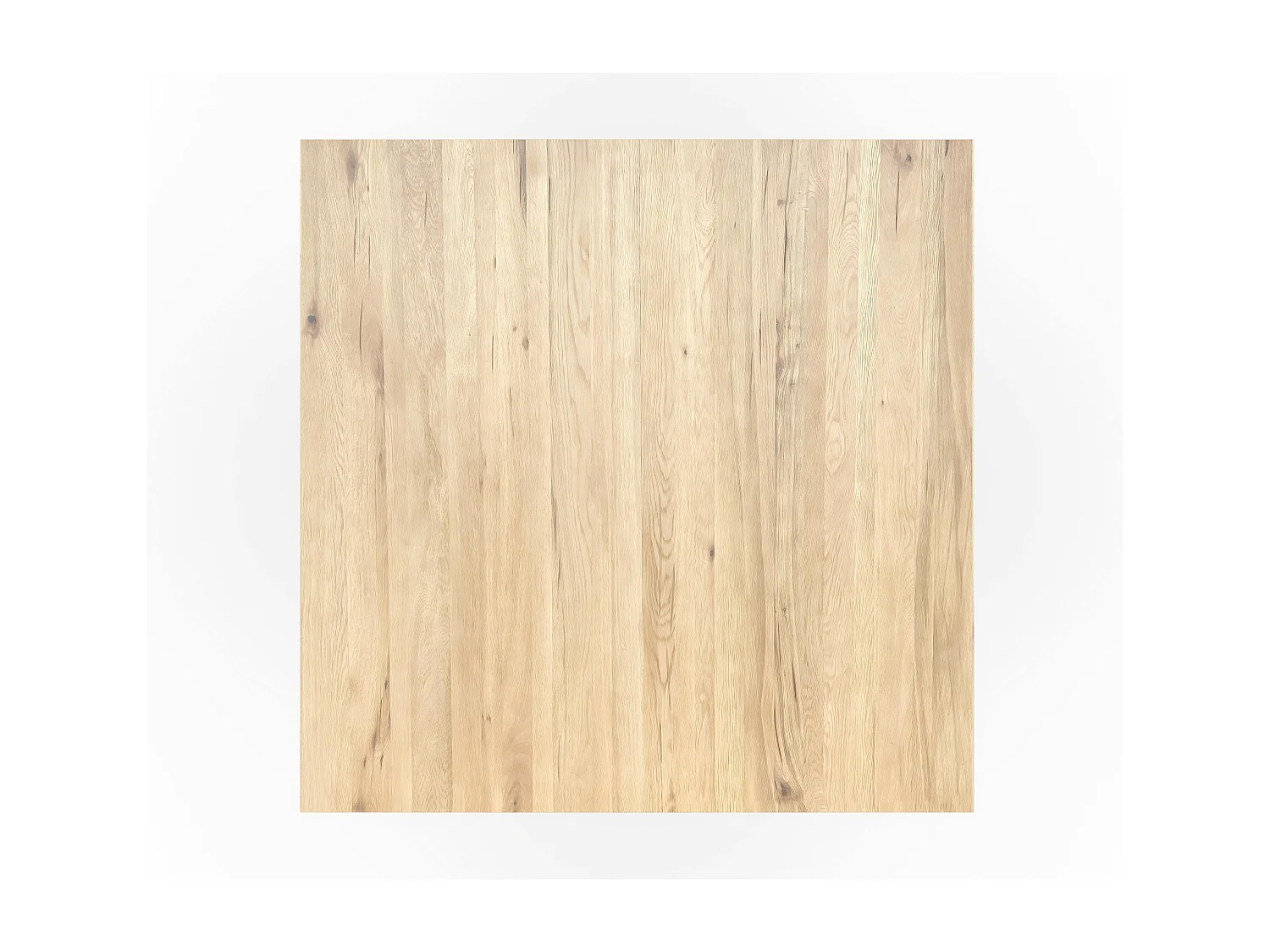 Table carrée extensible en chêne blanc 130 cm PALERME