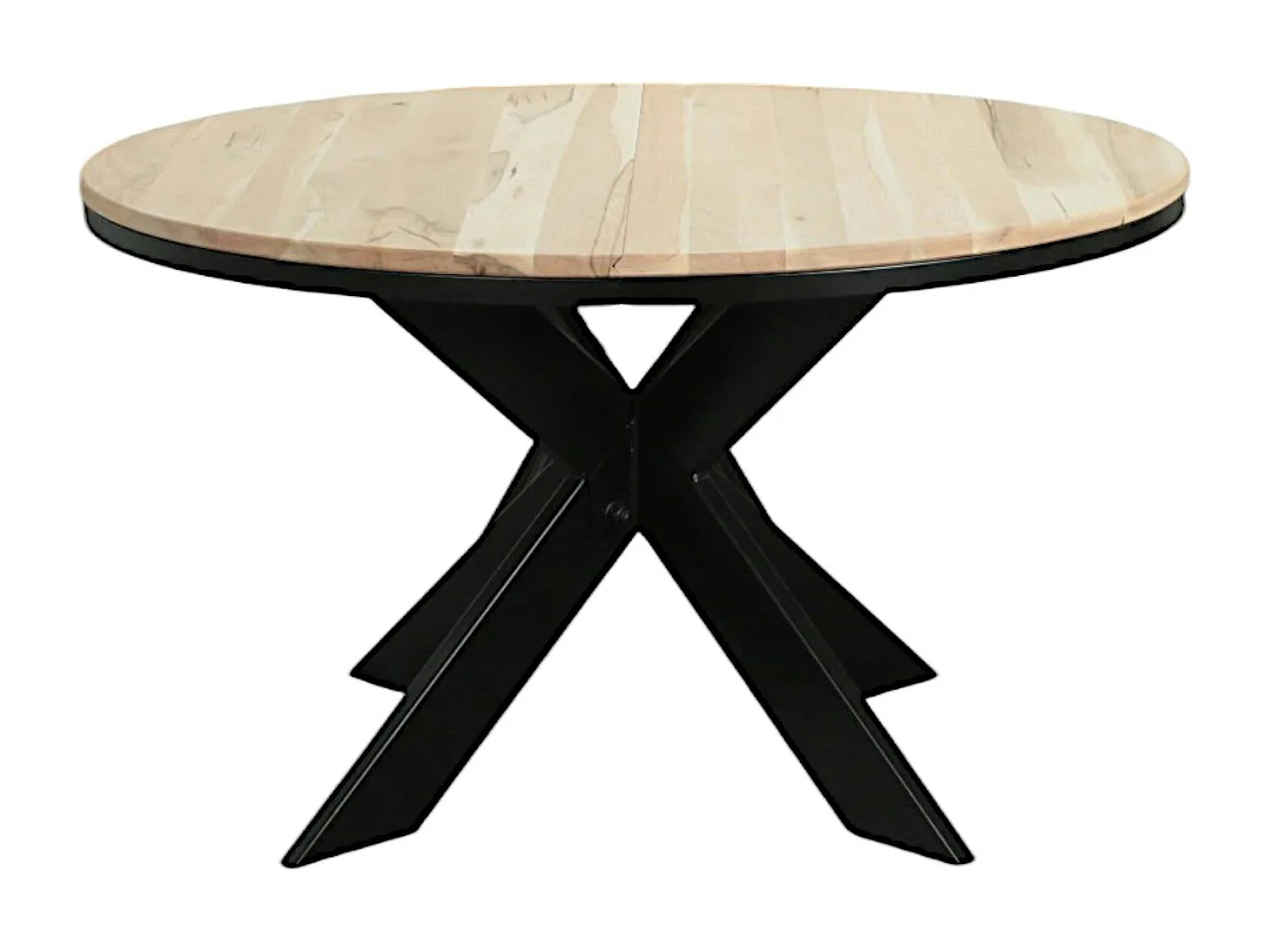 Table ronde extensible en chêne blanc 130 cm PALERME