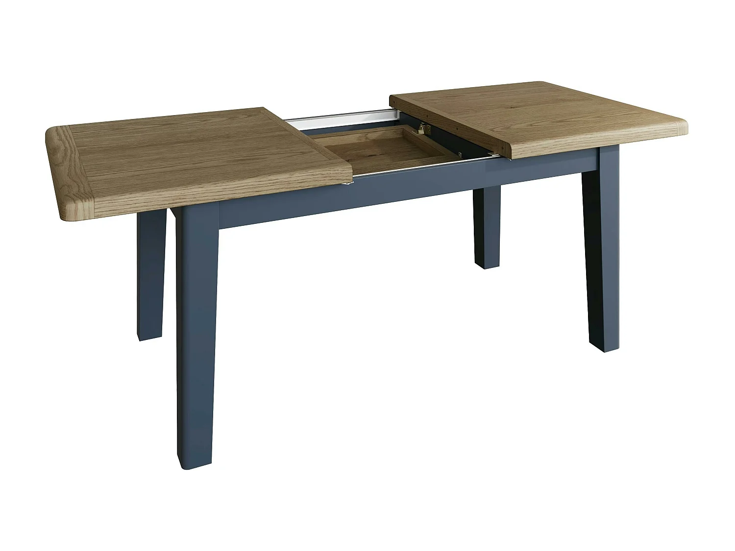 Table extensible en bois finition bleu profond 180-230 cm HOVE