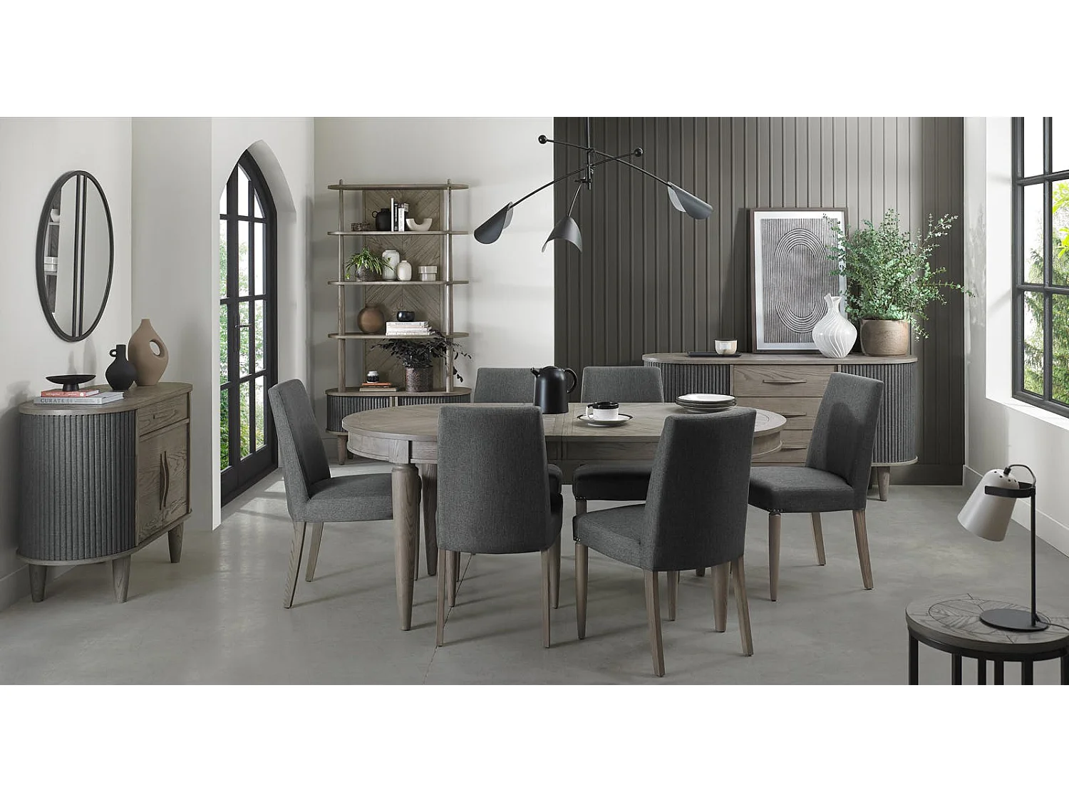 Table à manger extensible moderne 185-235 cm HOUSTON