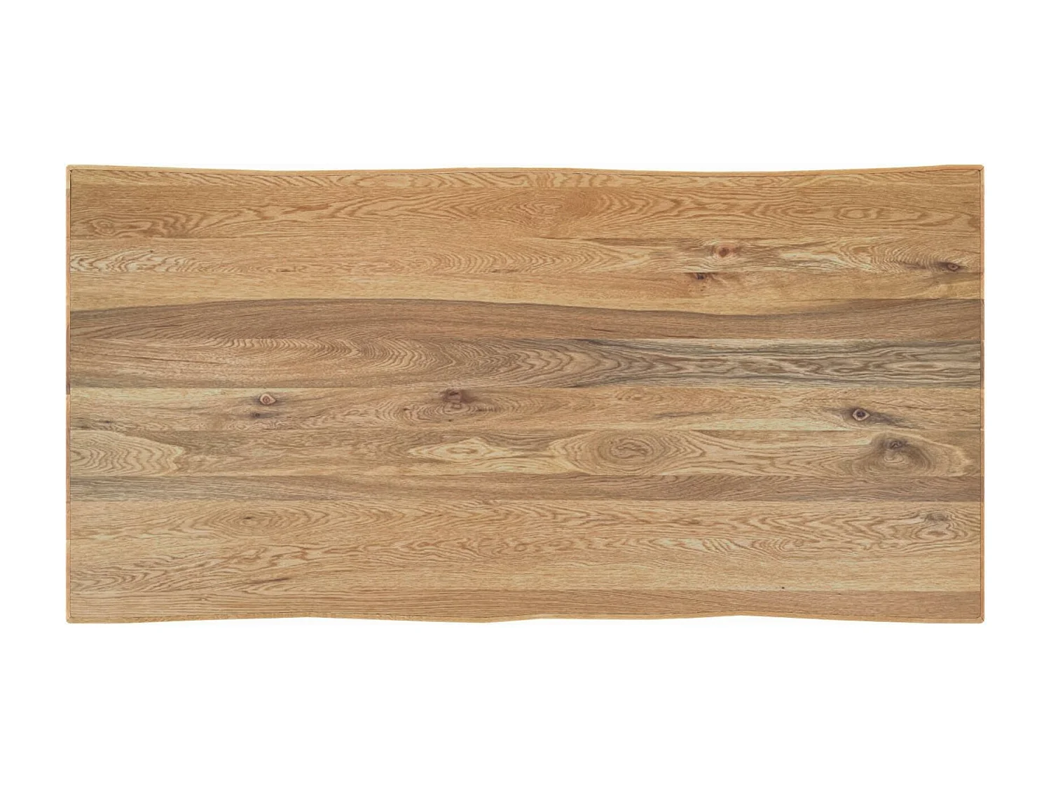 Table extensible en chêne huilé bords naturels 240 cm ETNA