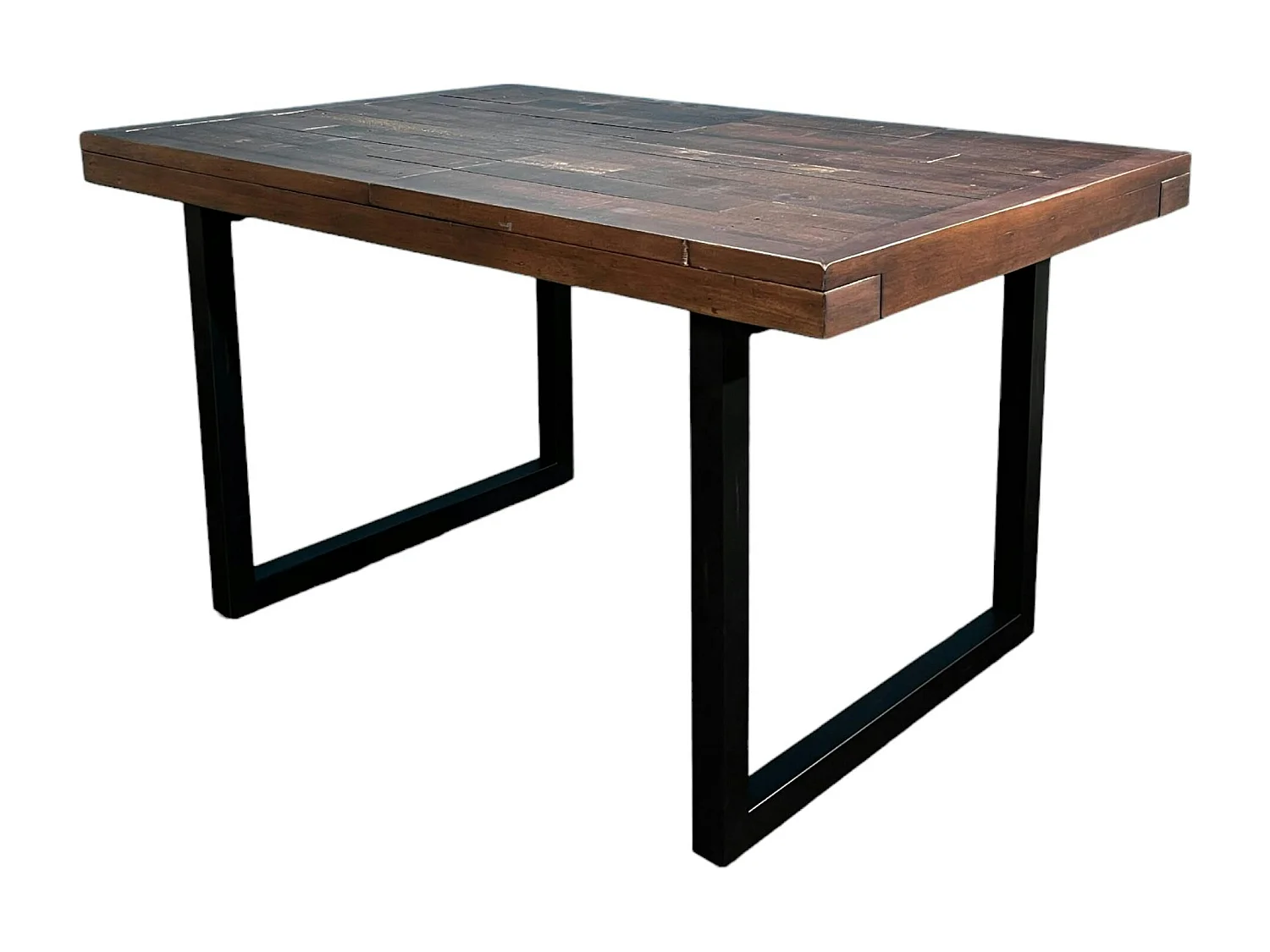 Table à manger extensible bois brun recyclé 140-180 SAMOA
