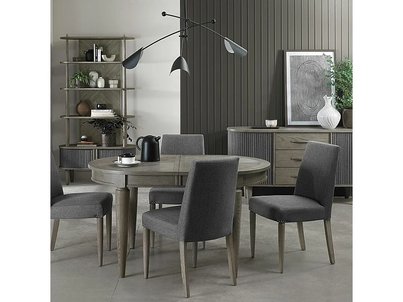 Table à manger extensible moderne 140-185 cm HOUSTON