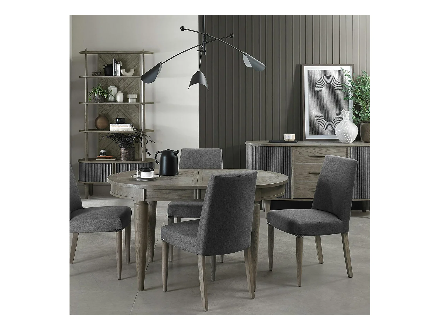 Table à manger extensible moderne 140-185 cm HOUSTON