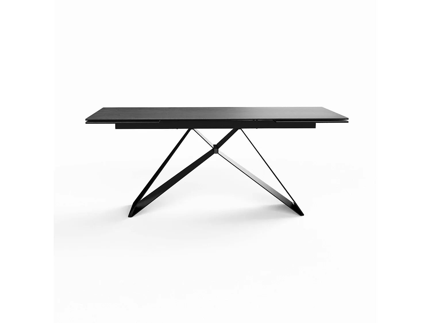 Table à rallonge en céramique grise 180-280 LOMBARDIE