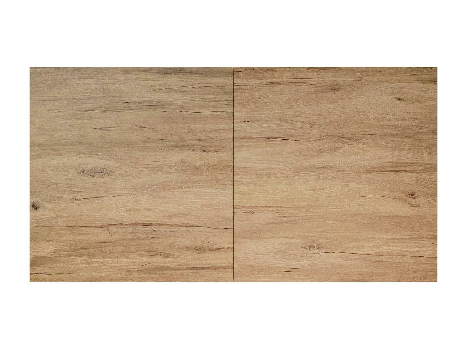 Table en céramique extensible aspect bois pied mikado 180-240 cm LOMBARDIE