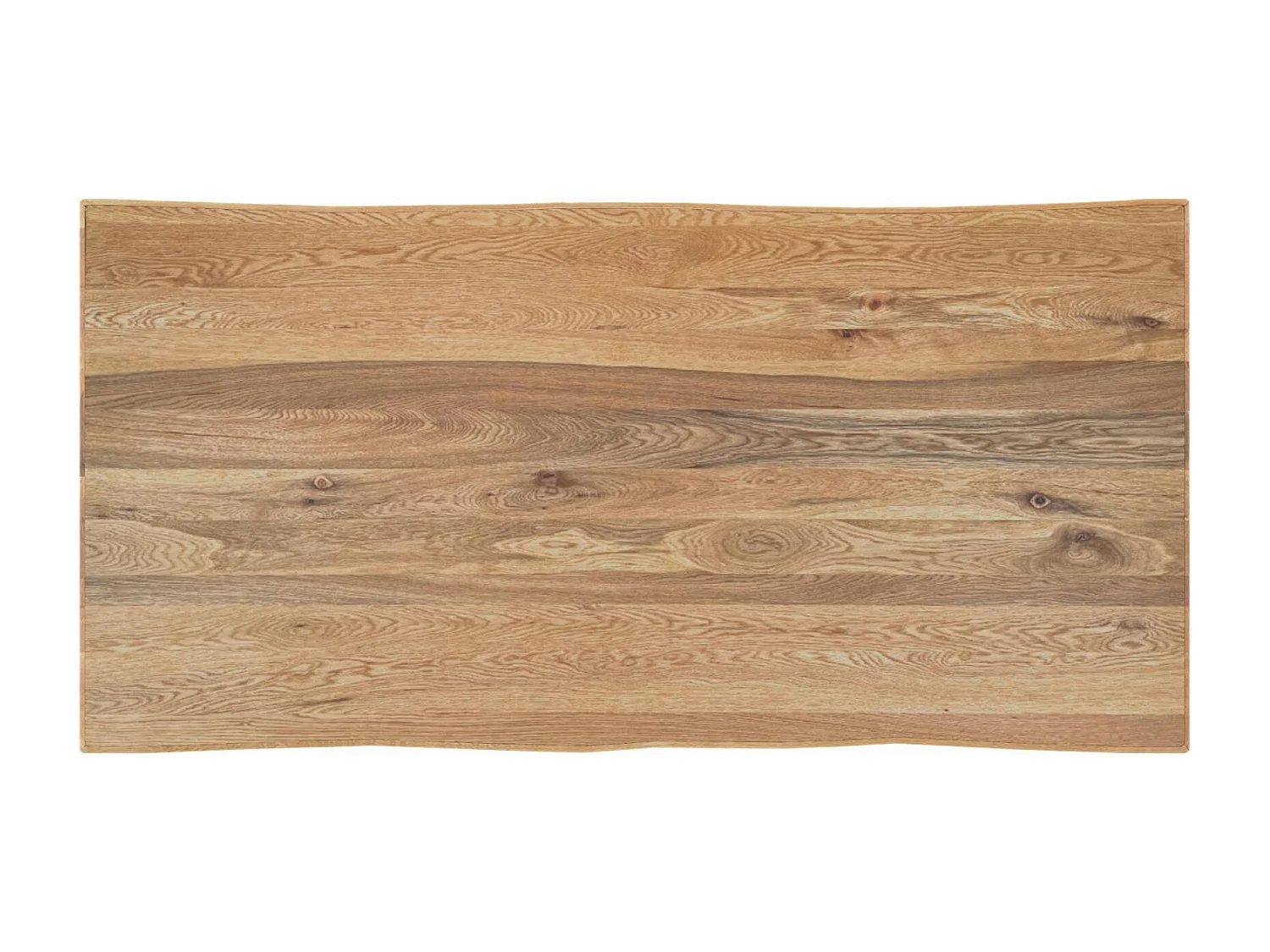 Table extensible en chêne huilé bords naturels 200 cm ETNA