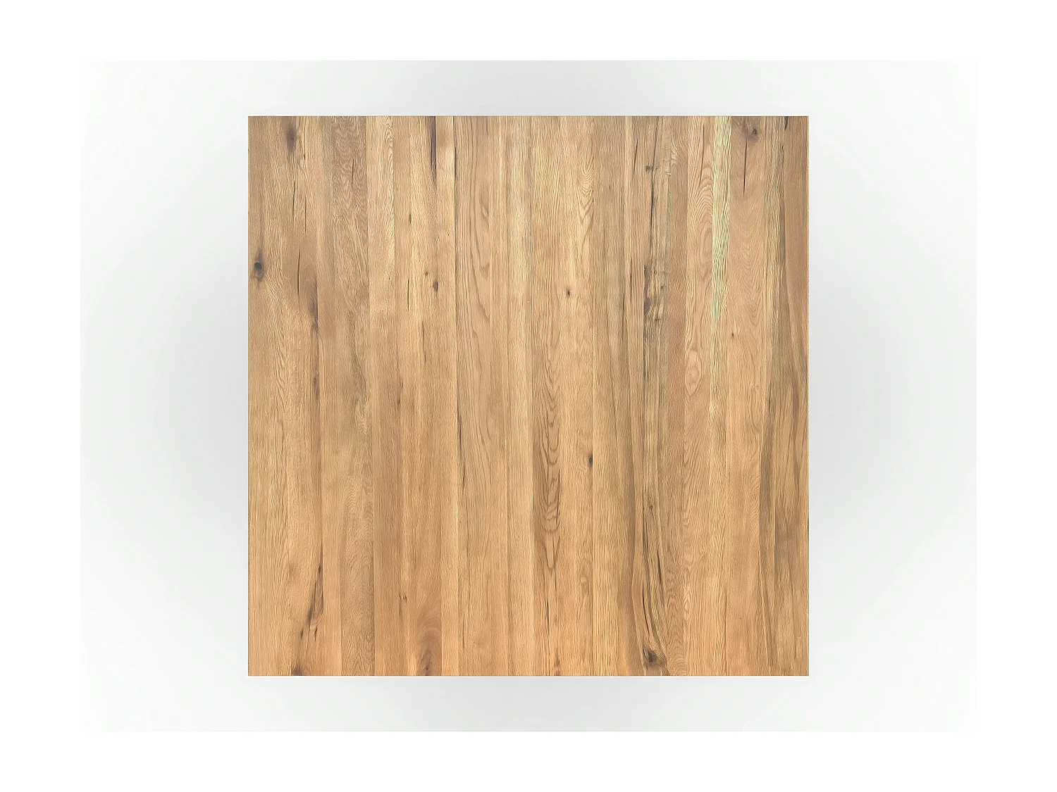 Table carrée extensible en chêne huilé 130 cm PALERME