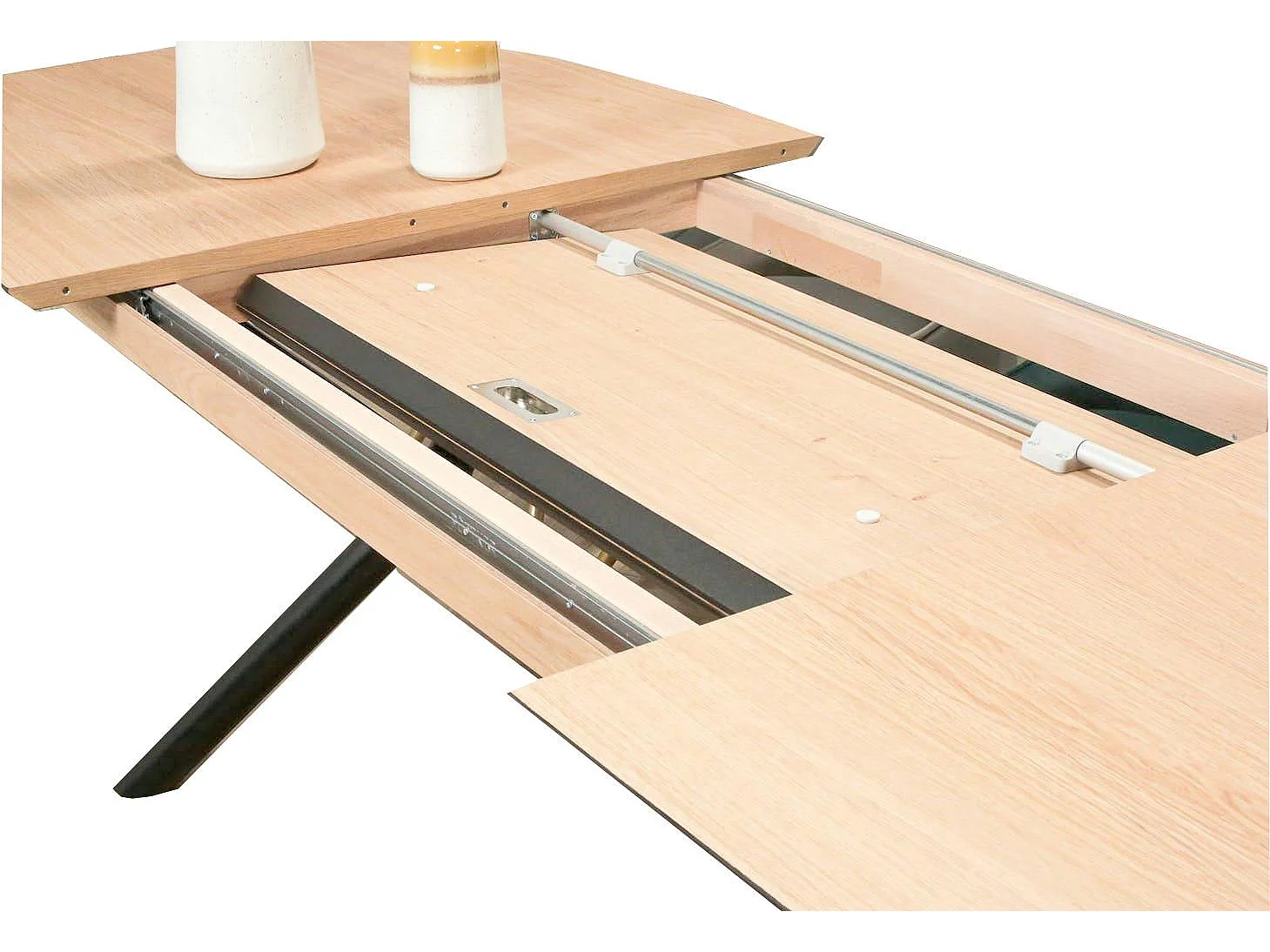 Table extensible en chêne blanc 200-290 cm ZONZA