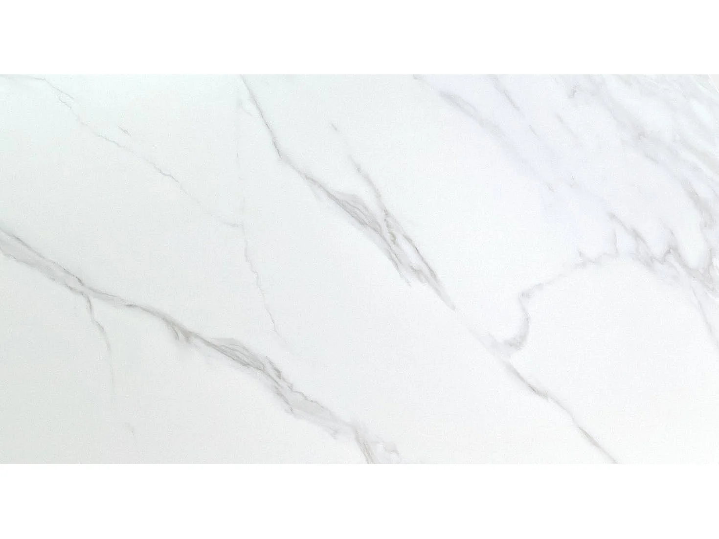 Table extensible céramique marbrée blanche pied mikado 140-200 cm OTTAWA