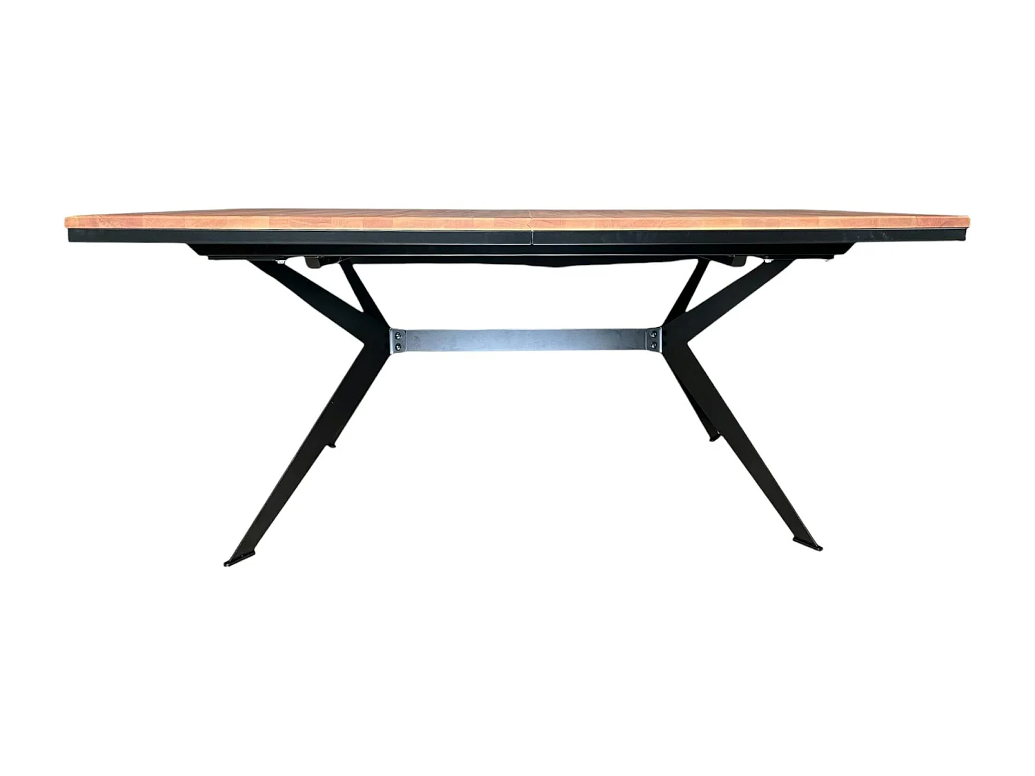 Table rectangulaire extensible en chêne brun 180 cm PALERME