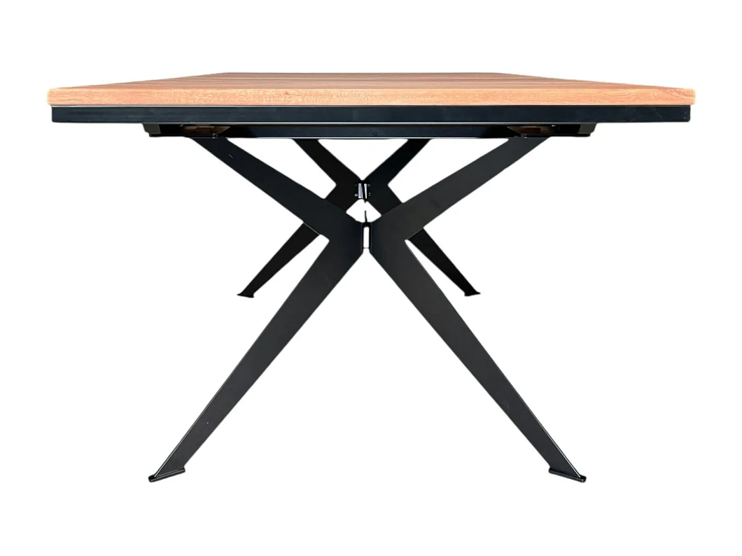Table rectangulaire extensible en chêne brun 180 cm PALERME