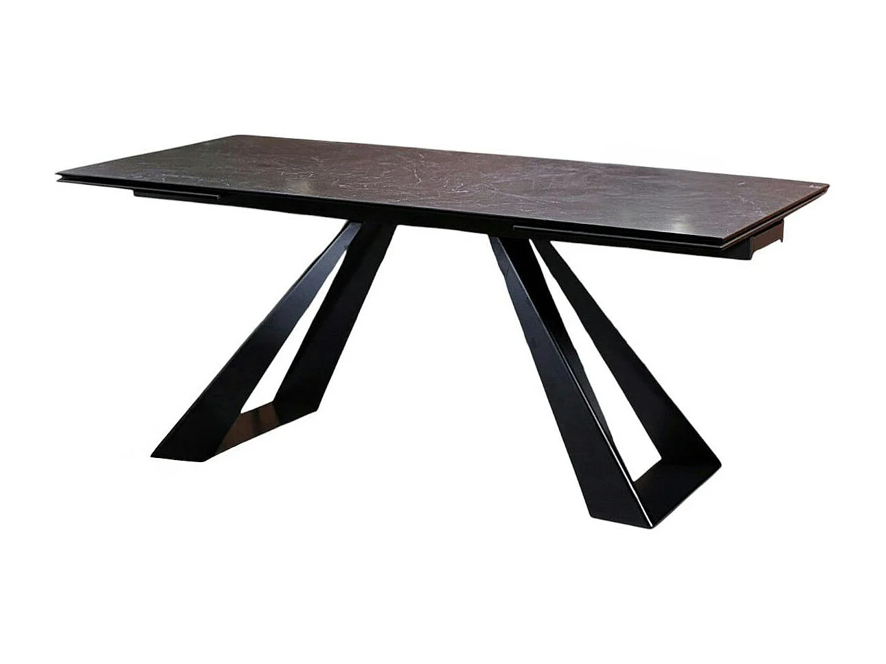 Table à manger extensible en céramique grise 180-280 LOMBARDIE