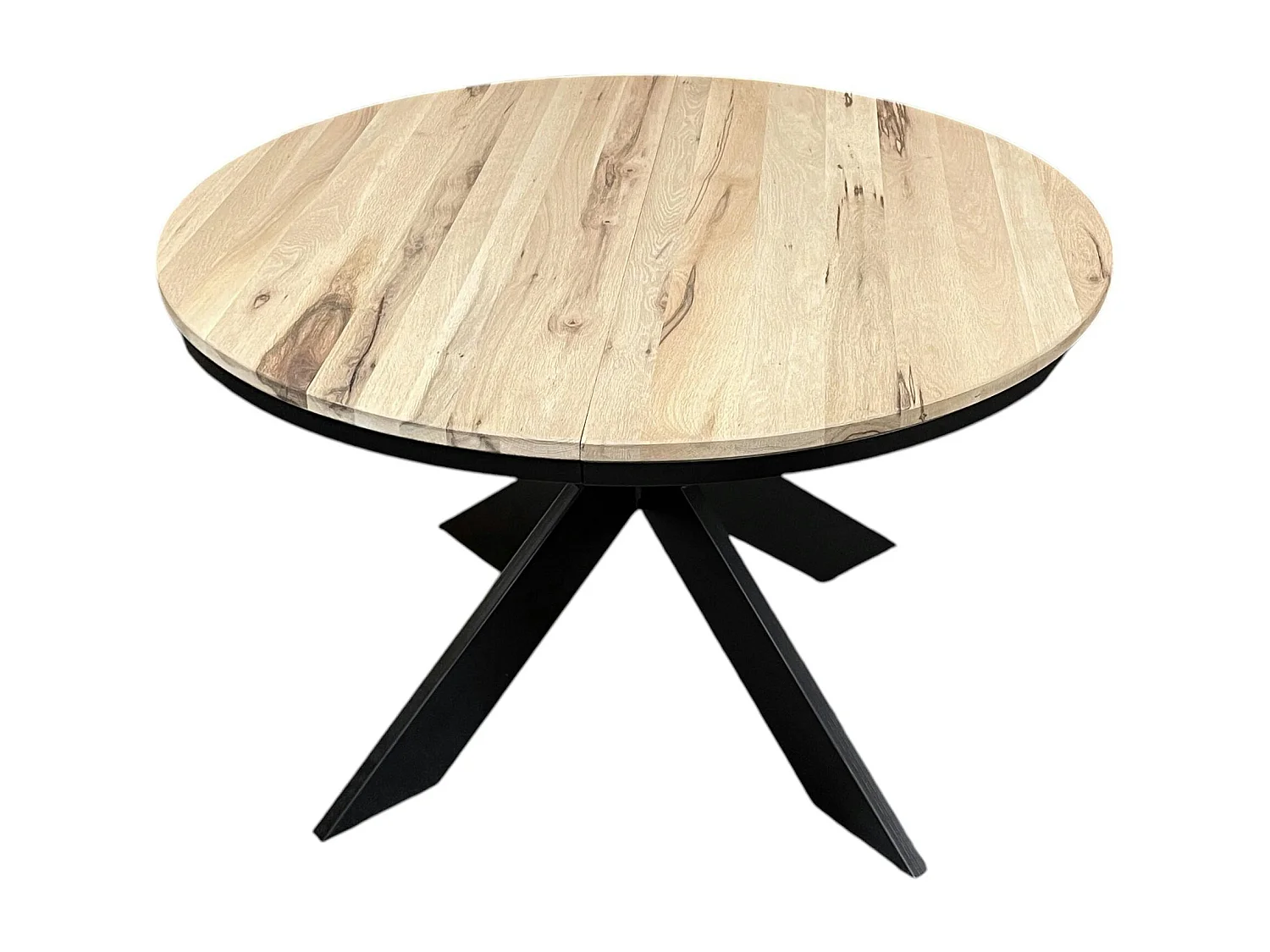 Table ronde extensible en chêne blanc 140 cm PALERME