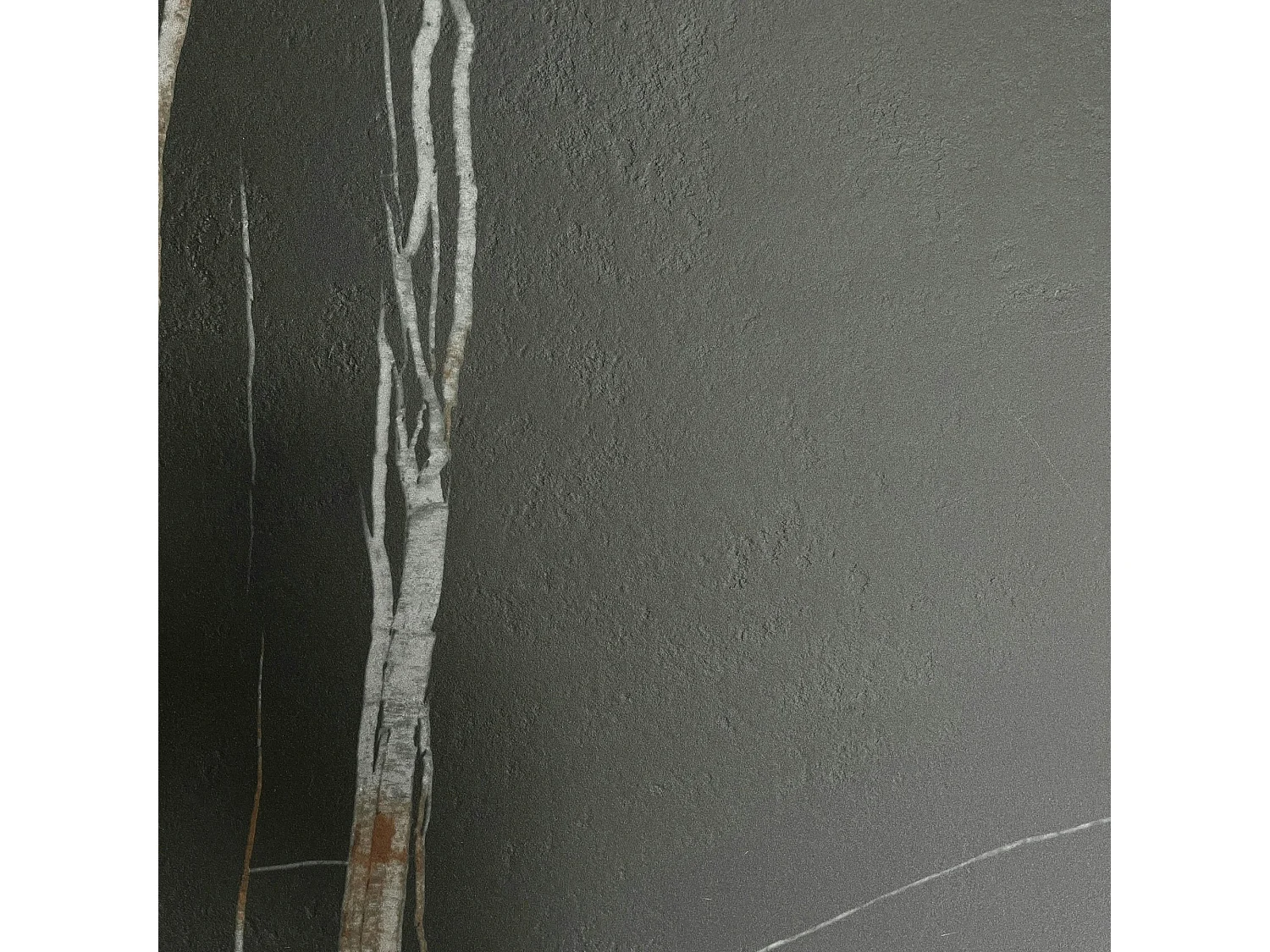 Table en céramique extensible pied étoile effet marbre noir 180-280 cm LOMBARDIE