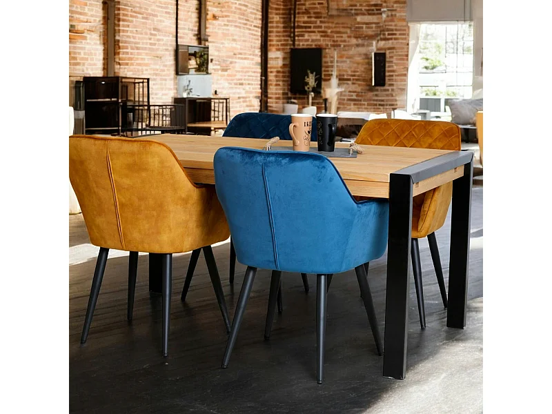 Table à manger rectangulaire bois de pin massif 160 LOUNDGE