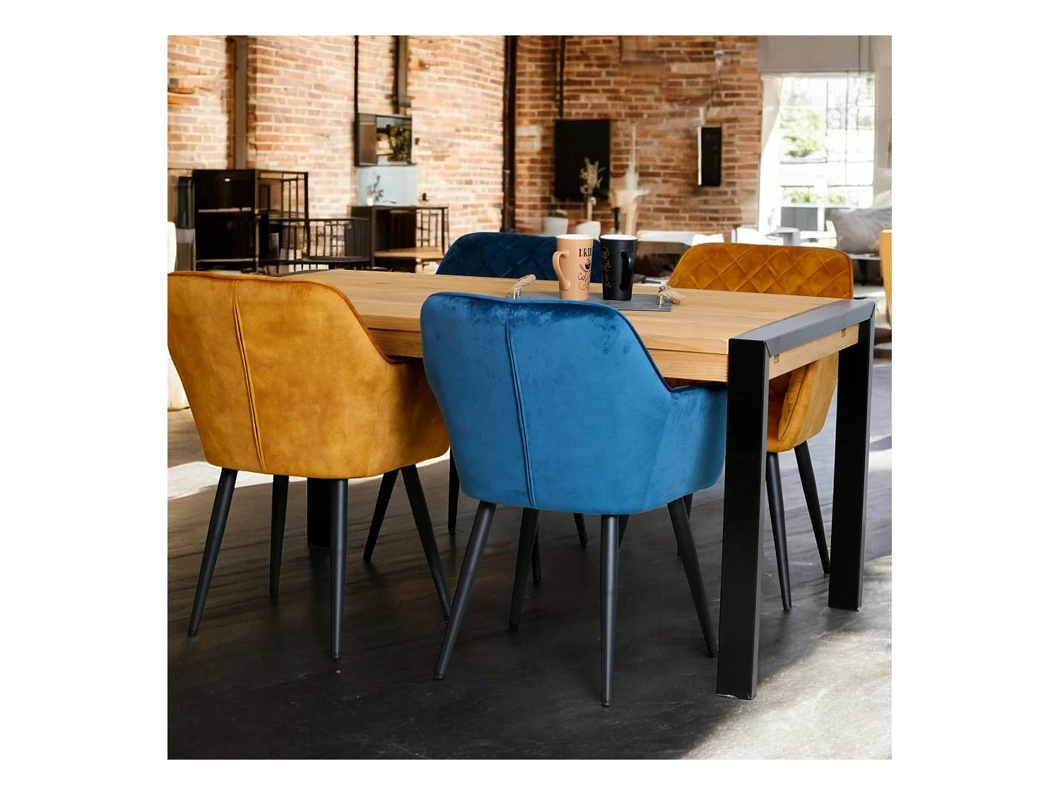 Table à manger rectangulaire bois de pin massif 160 LOUNDGE