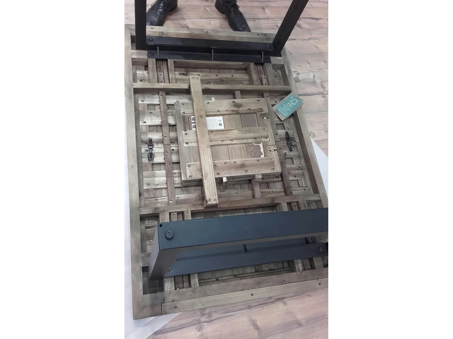 Table Repas Extensible Bois recyclé 180/240x90x77cm BRISBANE