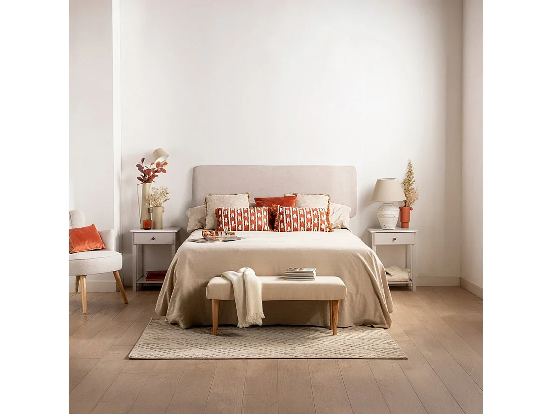 Table de chevet 1 tiroir en laqué gris perle 46x60 cm-Ruan