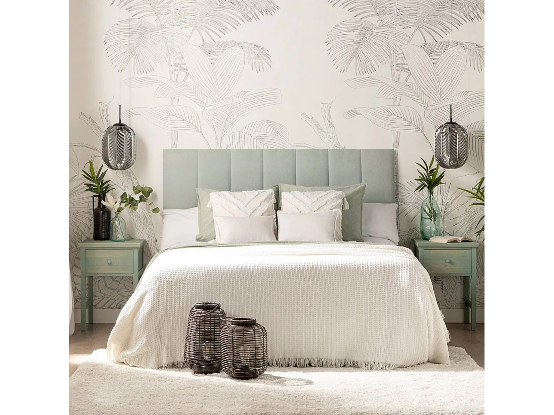 Mesita de noche 1 cajón de Lacado Verde 60 x 42- Folk