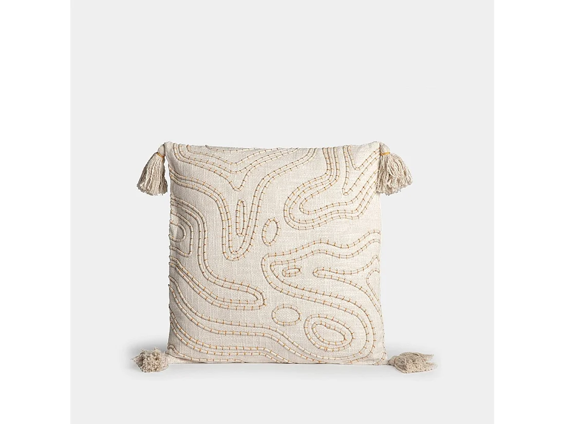 Cojín de Tela Beige 45 x 45- Gawa