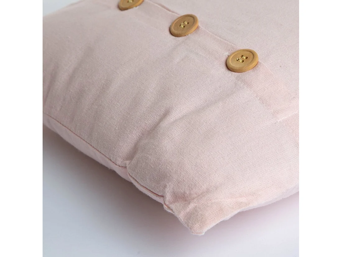 Coussin en tissu rose 40x40 cm-Buton