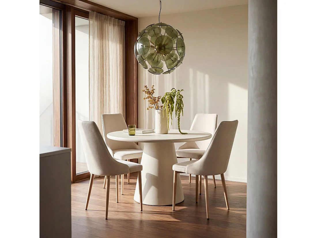 Packs 4 sillas Beige 45 x 95 cm