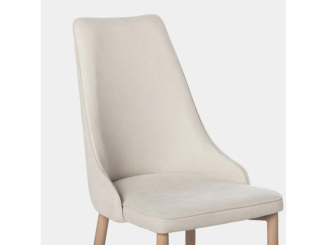 Packs 4 sillas Beige 45 x 95 cm