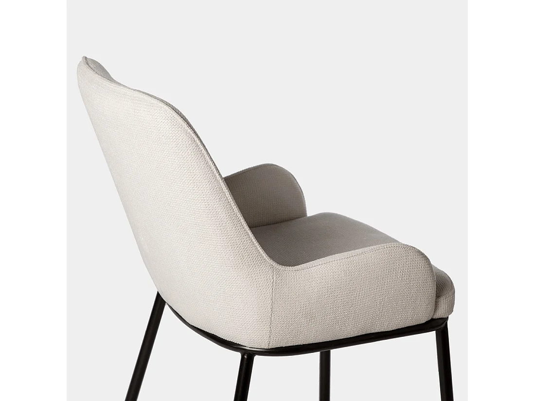 Silla de comedor de Tela Beige 84 x 55- Dama