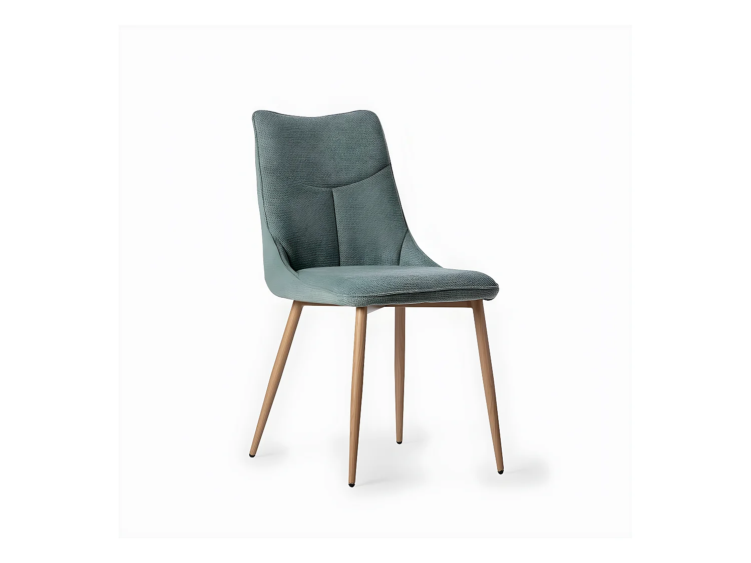 Chaise de salle à manger en tissu menthe 46x85 cm-Selma