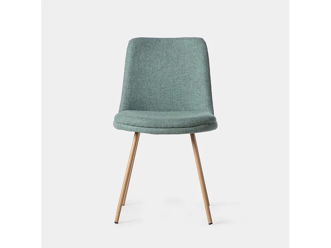 Chaise de salle à manger en tissu menthe 46x83 cm-Tera