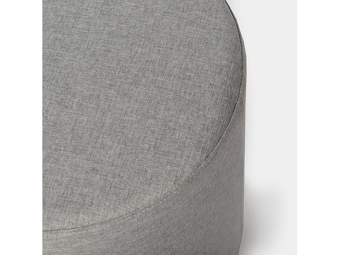 Pouf en tissu gris 36x40 cm-Fani