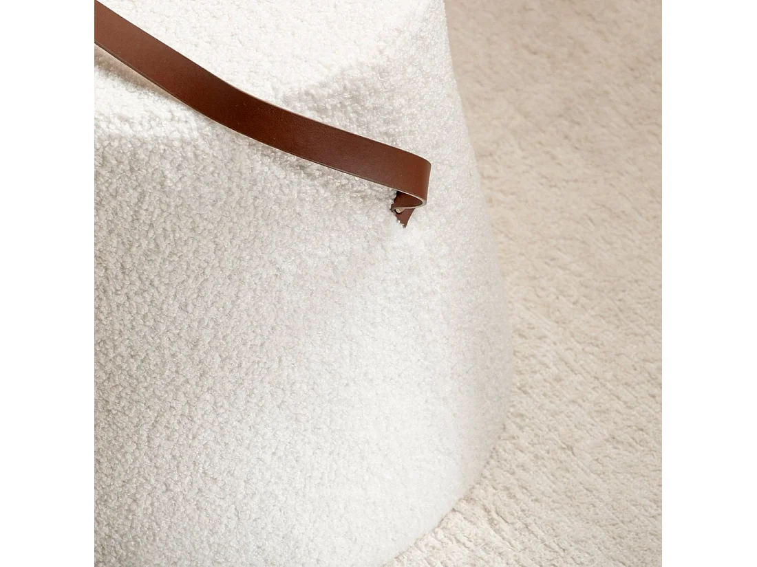 Puf de Borreguito Blanco 36 x 42- Biko