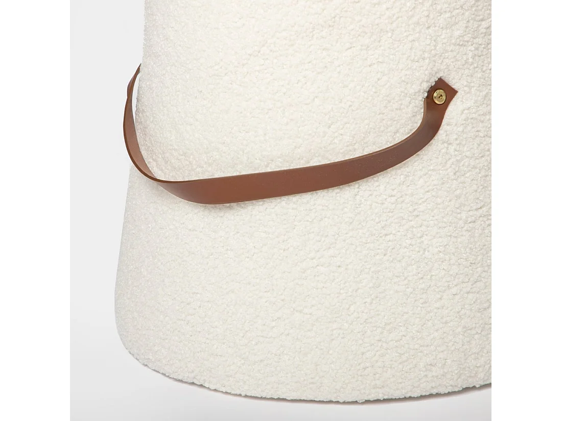 Puf de Borreguito Blanco 36 x 42- Biko