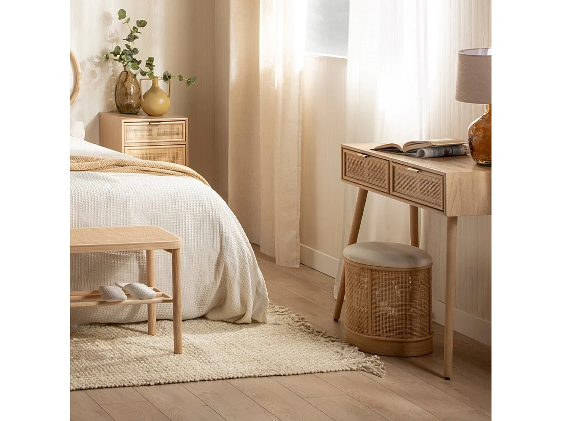 Puf de Fibra natural Beige-Natural 45 x 35- Sure