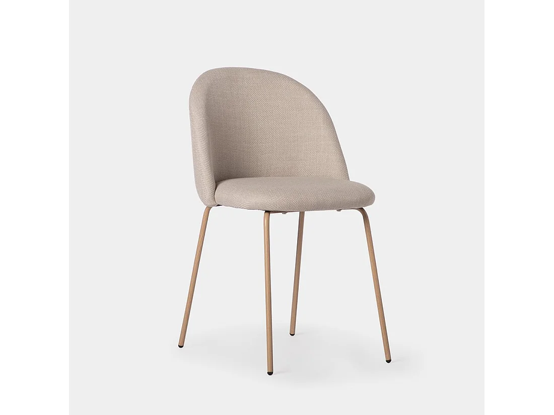 Packs 4 sillas Beige 48 x 81 cm