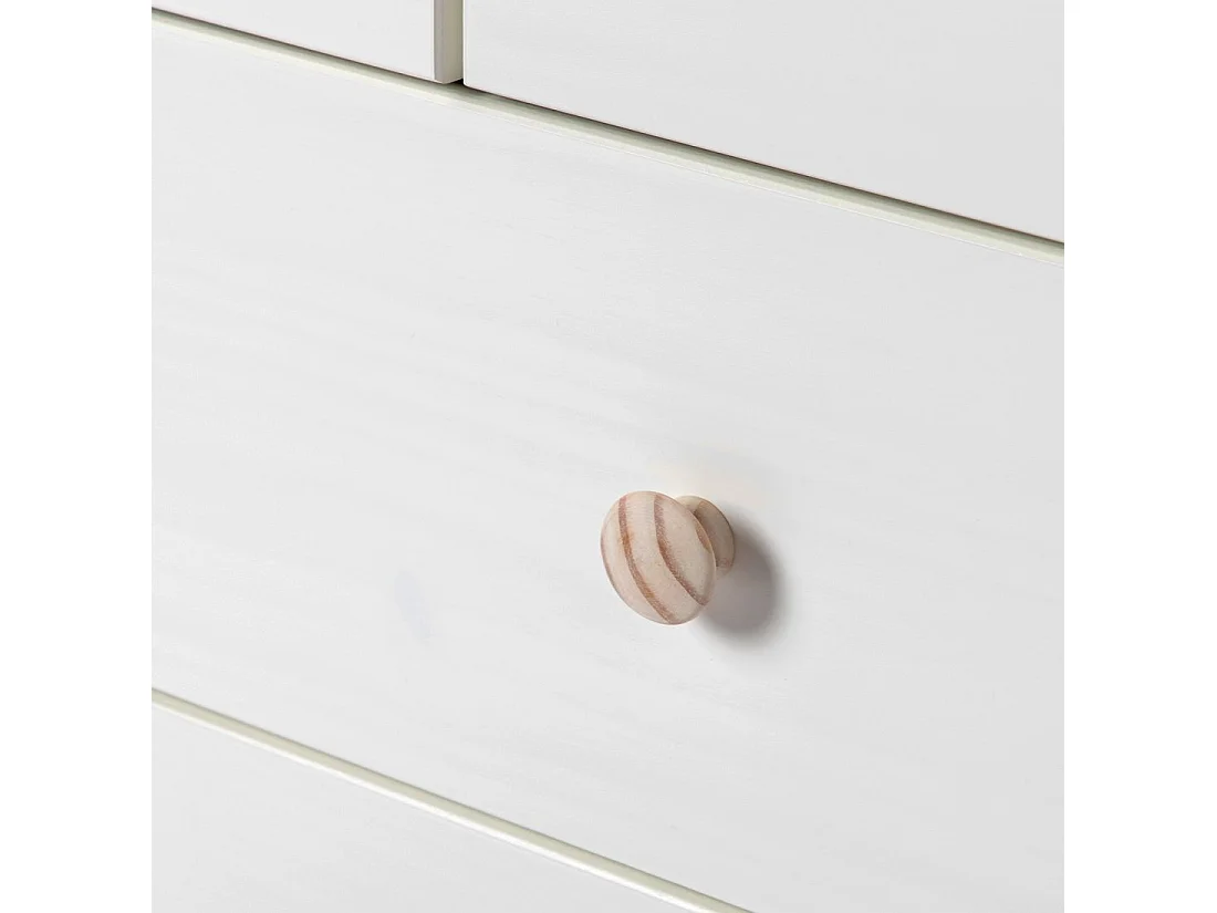 Commode en laqué blanc 110x80 cm-Eloise