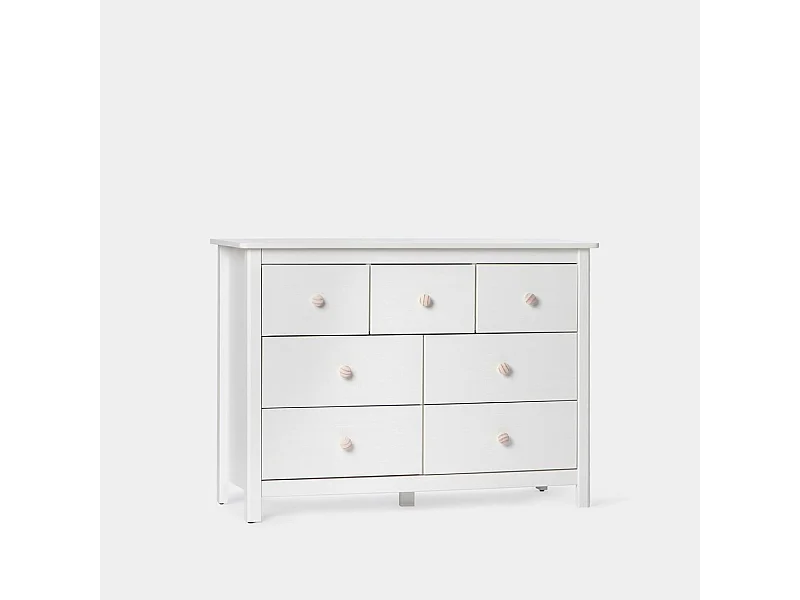 Commode en laqué blanc 110x80 cm-Eloise