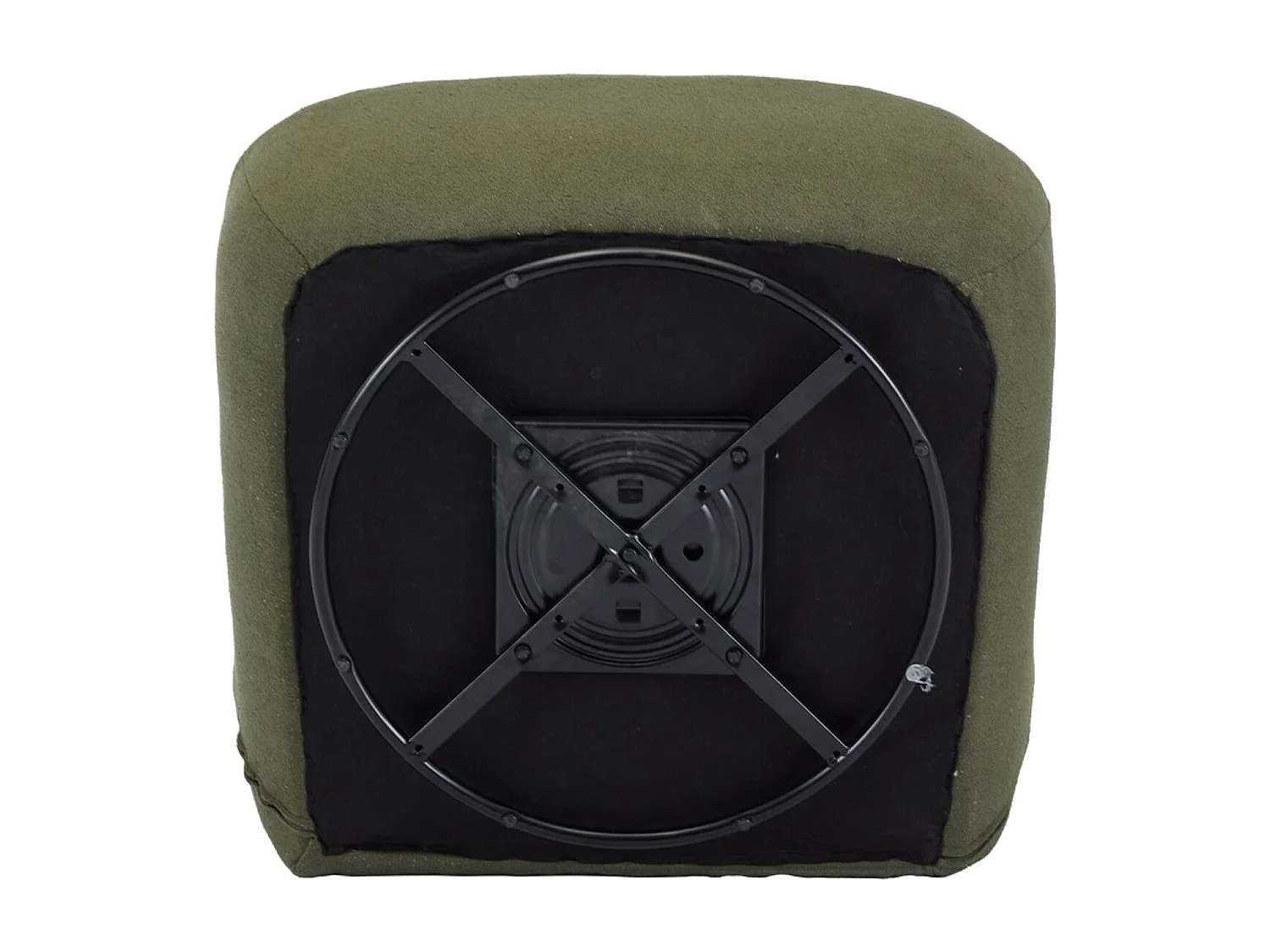 Silla giratoria 360° borreguito texturizada kaki oscuro