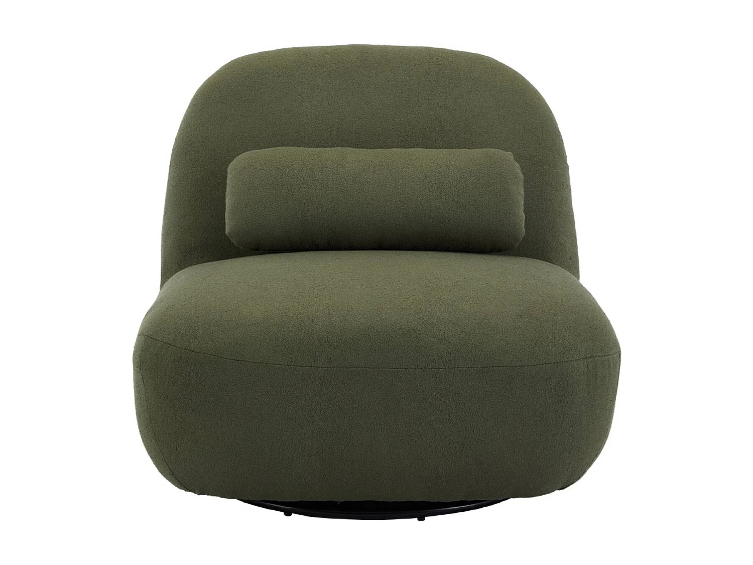 Silla giratoria 360° borreguito texturizada kaki oscuro