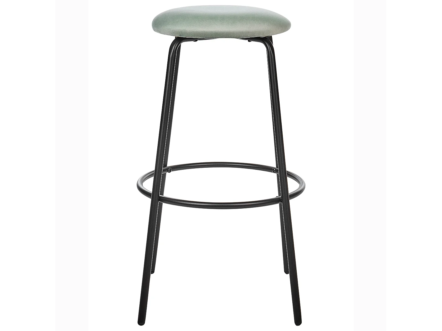 Conjunto de 2 bancos de bar MORTON Veludo Verde menta