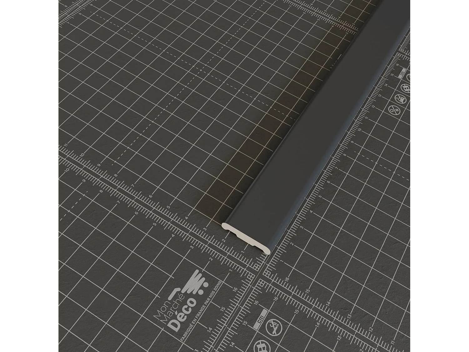 Champlat PVC Cellulaire 25 mm - Longueur 1 m - Anthracite