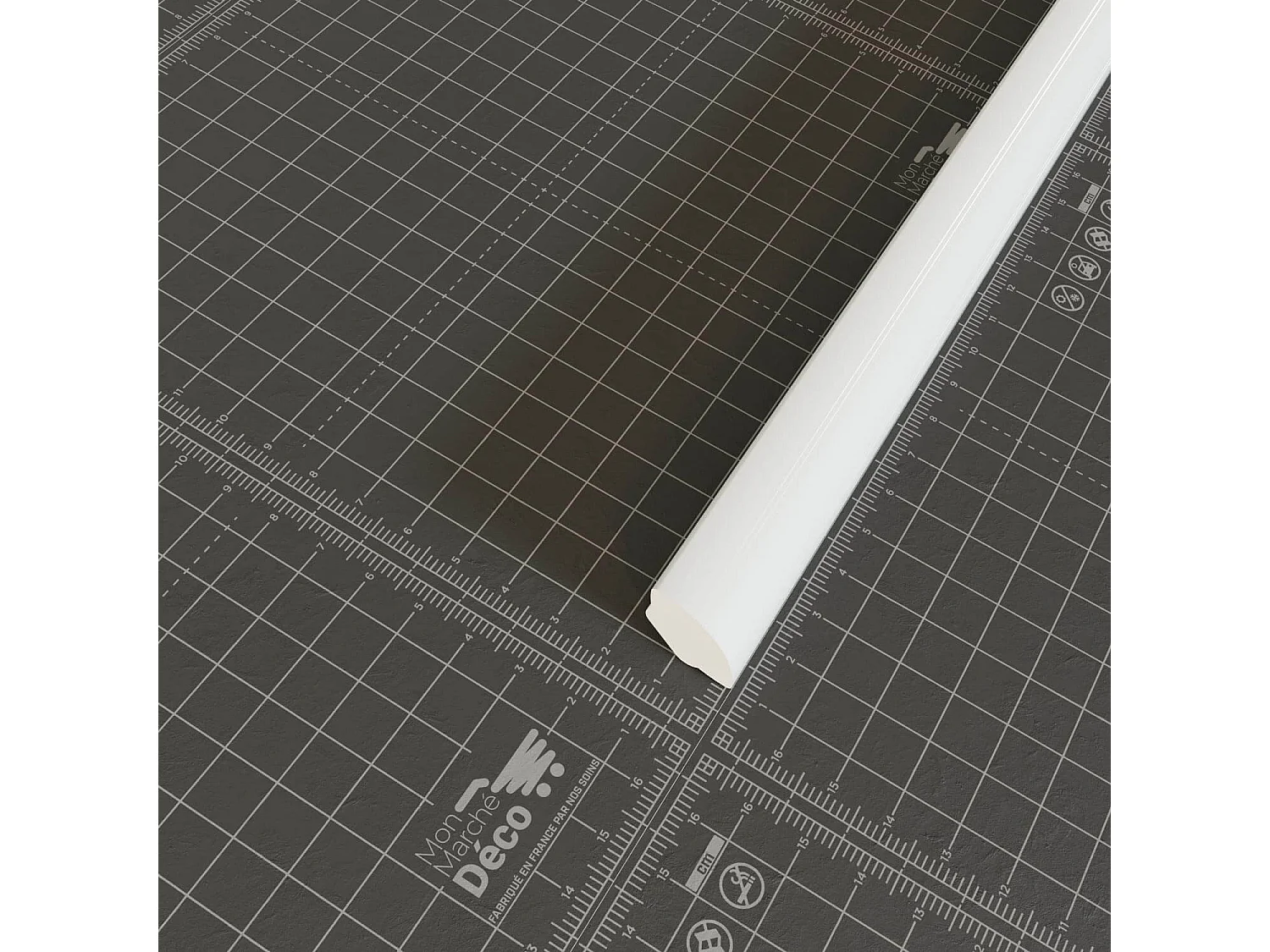 Quart de Rond PVC Cellulaire - Longueur 1 m - Blanc