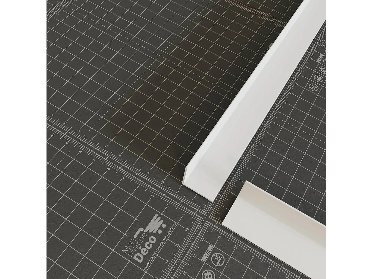 Cornière PVC - Longueur 2.60 m - Blanc - 2 x 2 cm, À l'unité